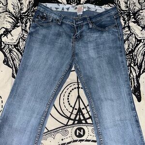 YMI Women's Boot Cut Jeans in Blue